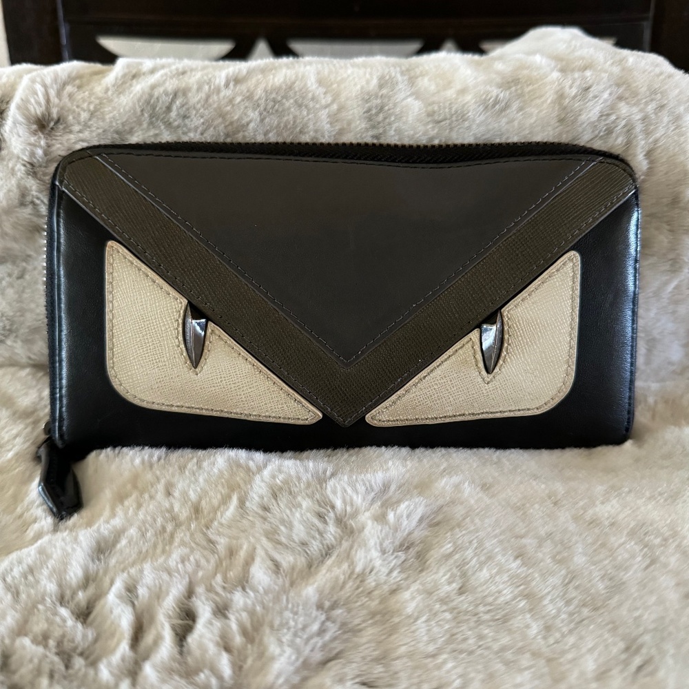 FENDI Bugseye Monster Long Wallet. P0019